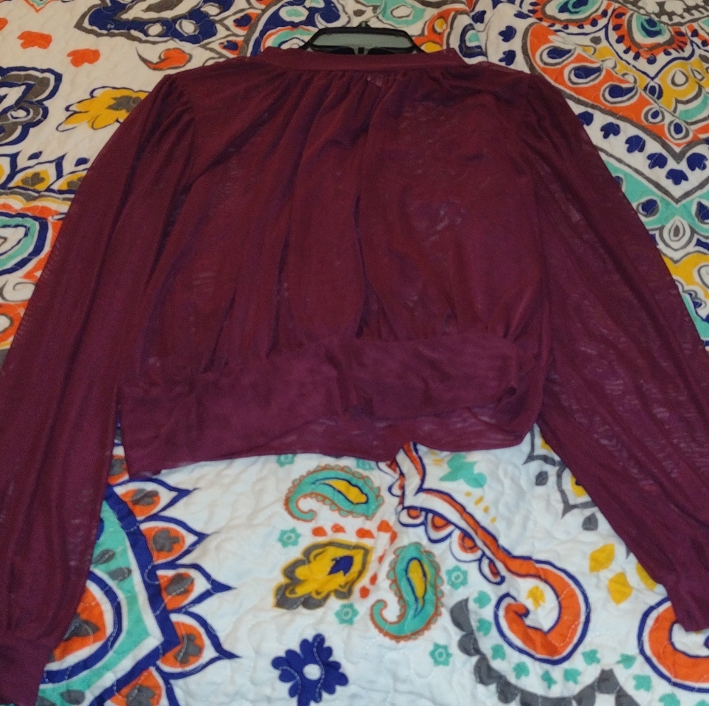 Timing see through blouse